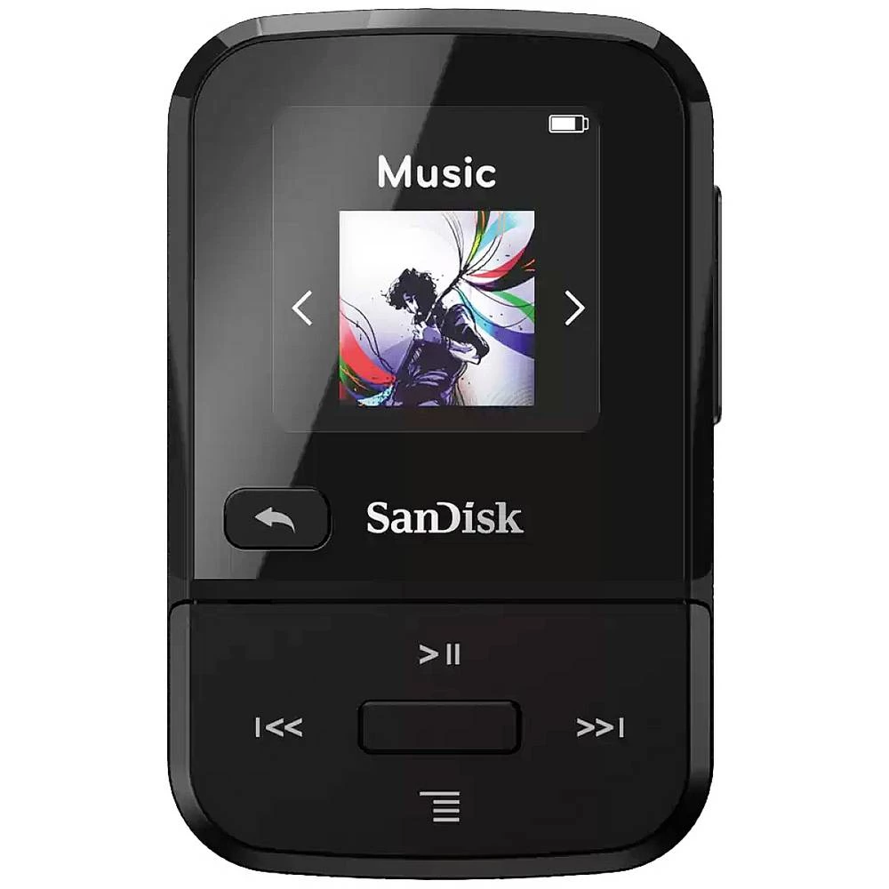 SanDisk Clip Sport Go mp3-player 16 GB crna montažna sponka, fm radio slika