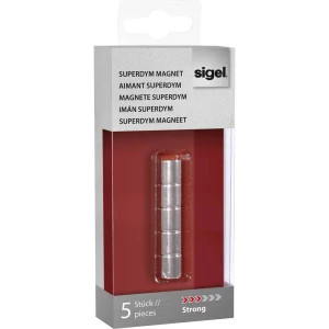 Sigel Magnet SuperDym C5 Strong Zylinder-Design (Ø x V) 10 mm x 10 mm Cilindar Srebrna 5 ST GL700 slika