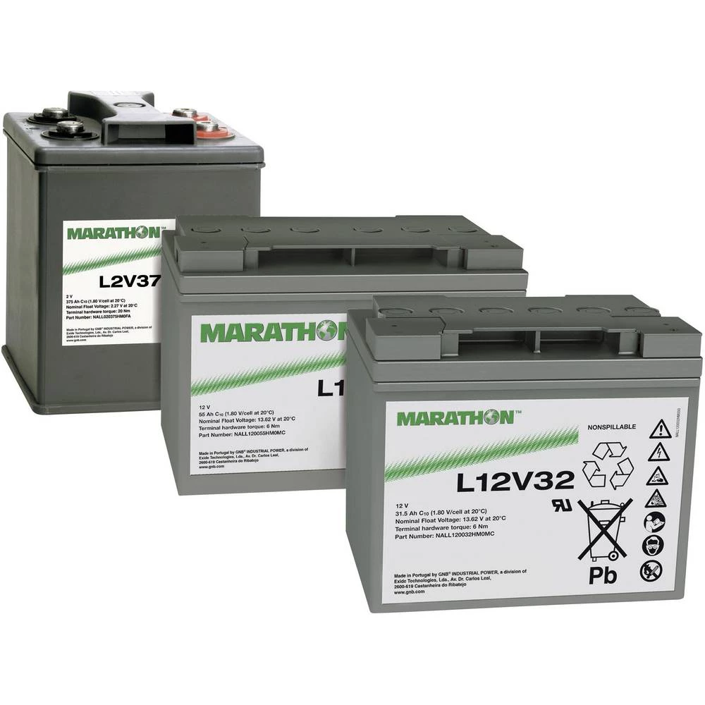 GNB Marathon XL6V180 NAXL060180HM0FA olovni akumulator 6 V 179 Ah olovno-koprenasti (Š x V x D) 309 x 223 x 172 mm M6 vi slika