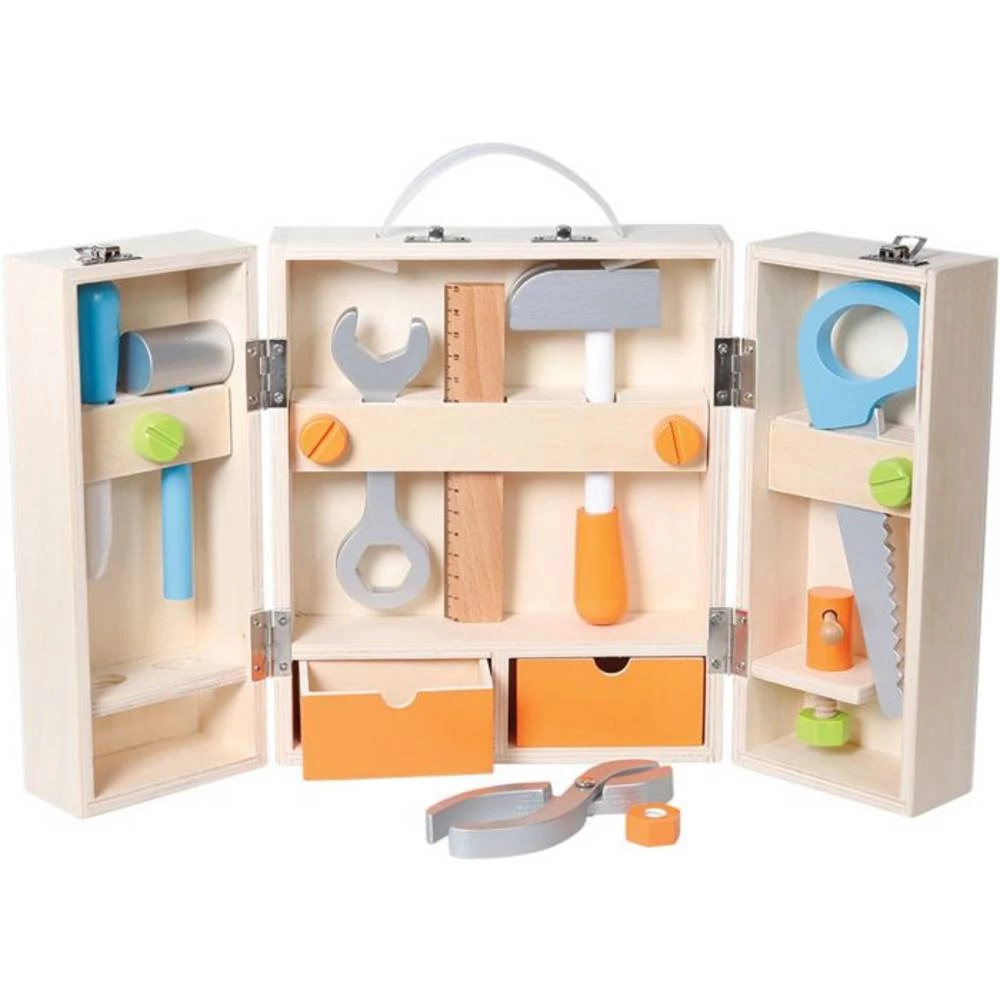 Vedes 41606037 SMH kutija za alat s priborom SpielMaus Holz Werkzeugkoffer mit Zubehör slika