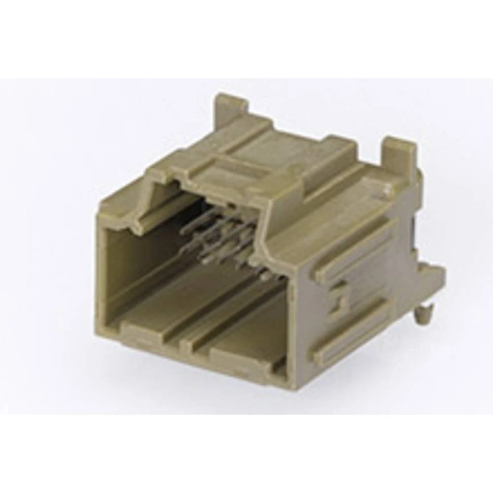 Molex ugradna standardna letva s muškim kontaktima  Ukupan broj polova 16 Raster: 2.54 mm 346910162 1 St. Tray Molex 346910162 Stac64 Right-Angle Header Assembly, 16 Circuits, Polarization C, slika