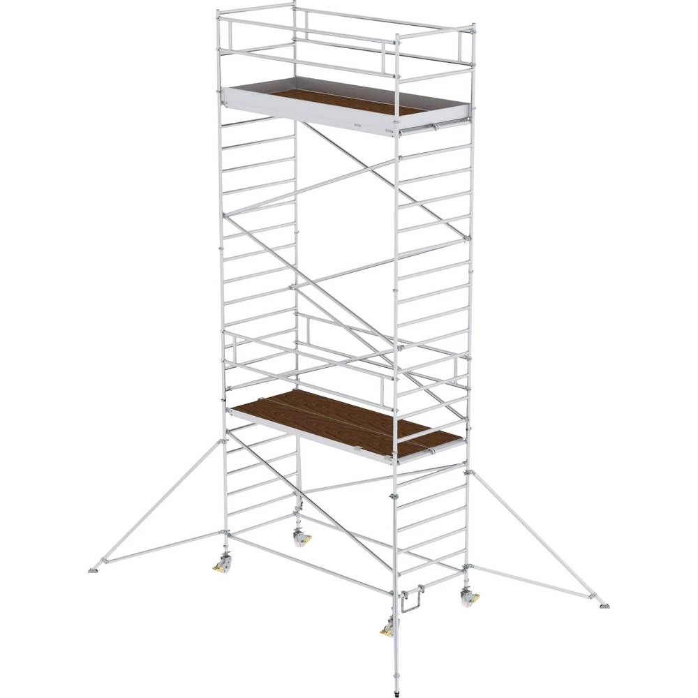 Günzburger Steigtechnik 169635 na roli montaža bez alata Radna visina (maks.): 8.4 m slika