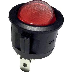 Okretni prekidač 12 V / AC 10 A 1 x Isključeno / Uključeno R13-112B B / R LED 12V latching 1 kom (s) slika