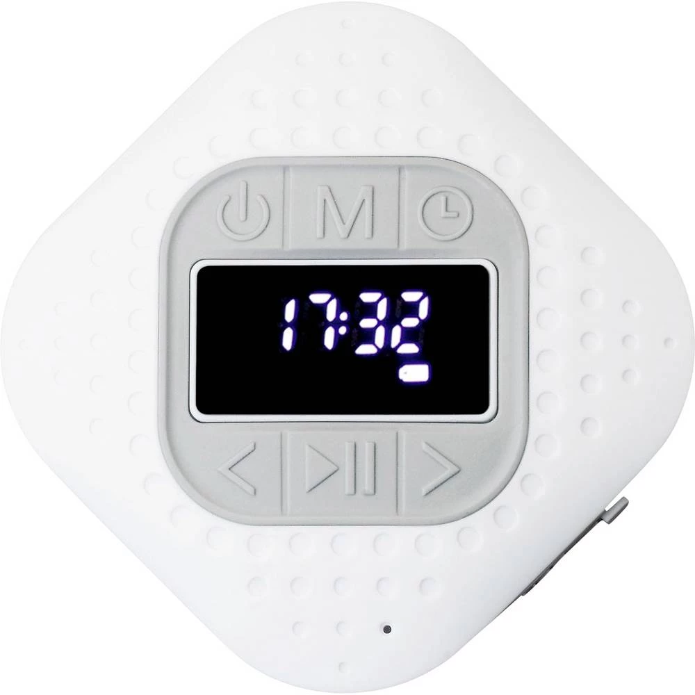Lenco BAR-013 radio za kupaonicu ukw Bluetooth, ukw zaštićeno protiv prskanja, mogućnost punjenja bijela slika