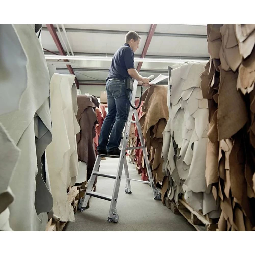 Günzburger Steigtechnik 43110 aluminij ljestva sa nivojima Radna visina (maks.): 4.5 m slika