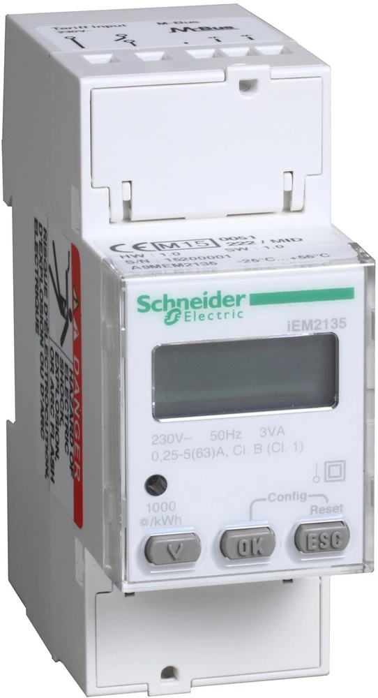 E-brojač digitalni 63 A Dozvola MID: Da Schneider Electric A9MEM2135 slika