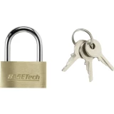 Basetech 1363031 lokot 29.8 mm različito zatvaranje   zlatno-žuta zaključavanje s ključem