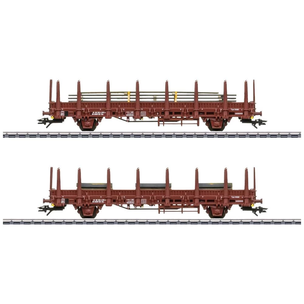 Märklin 46932 H0 set od 2 automobila s kočićima iz SNCB-a slika