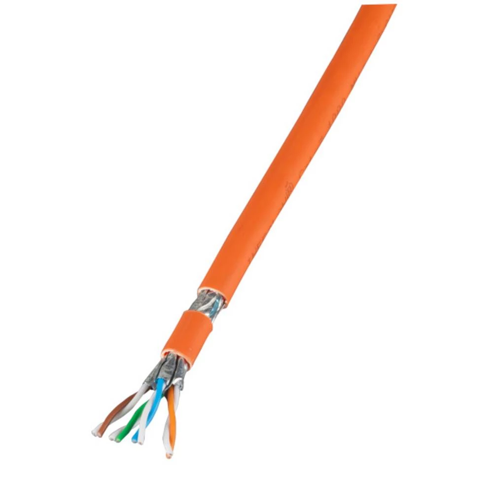 Mrežni kabel CAT 7 S/FTP 4 x 2 x 0.26 mm&sup2; Narančasta EFB Elektronik CO99980.50-CPR 50 m slika