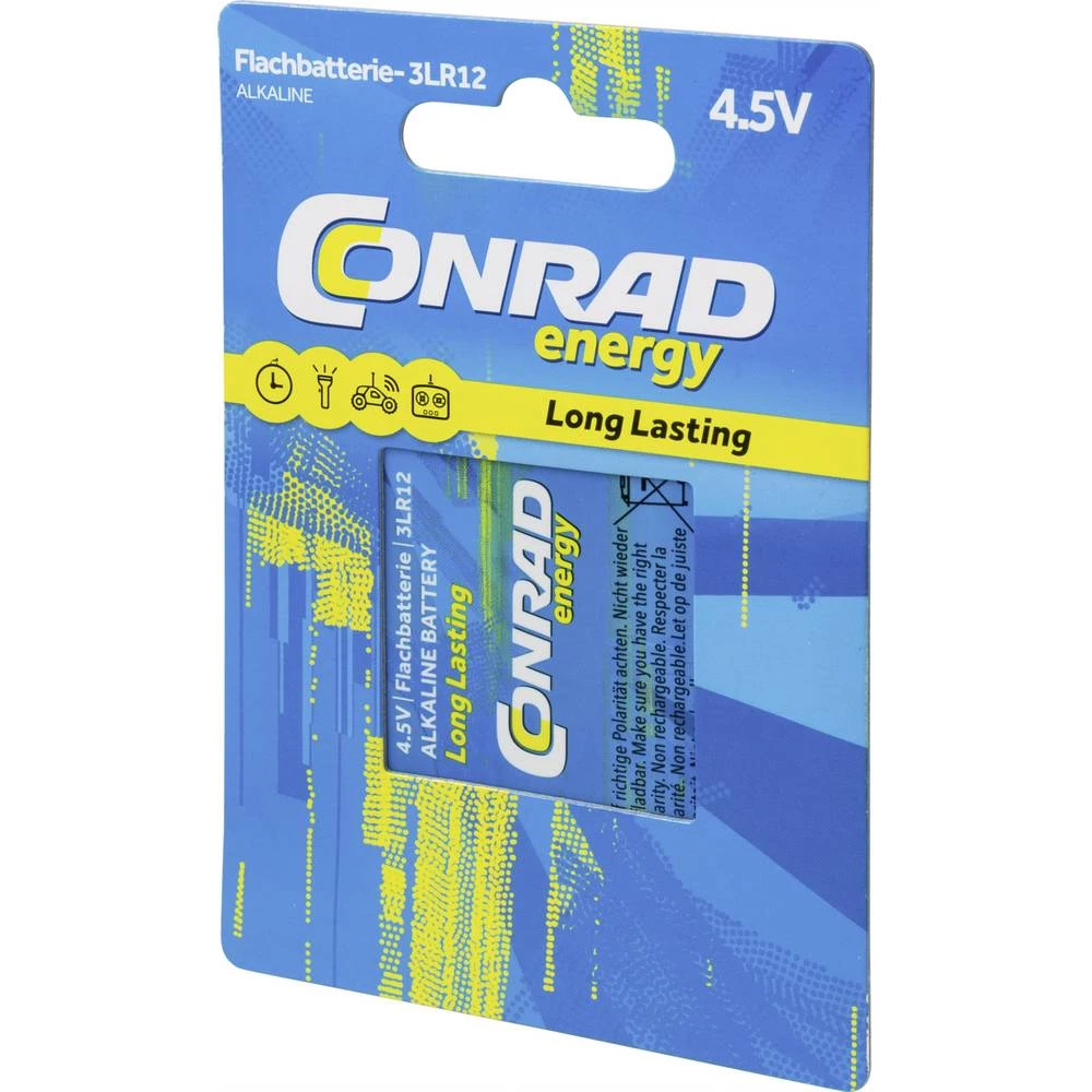 Conrad energy 3LR12 ravna baterija alkalno-manganov 4200 mAh 4.5 V 1 St. slika