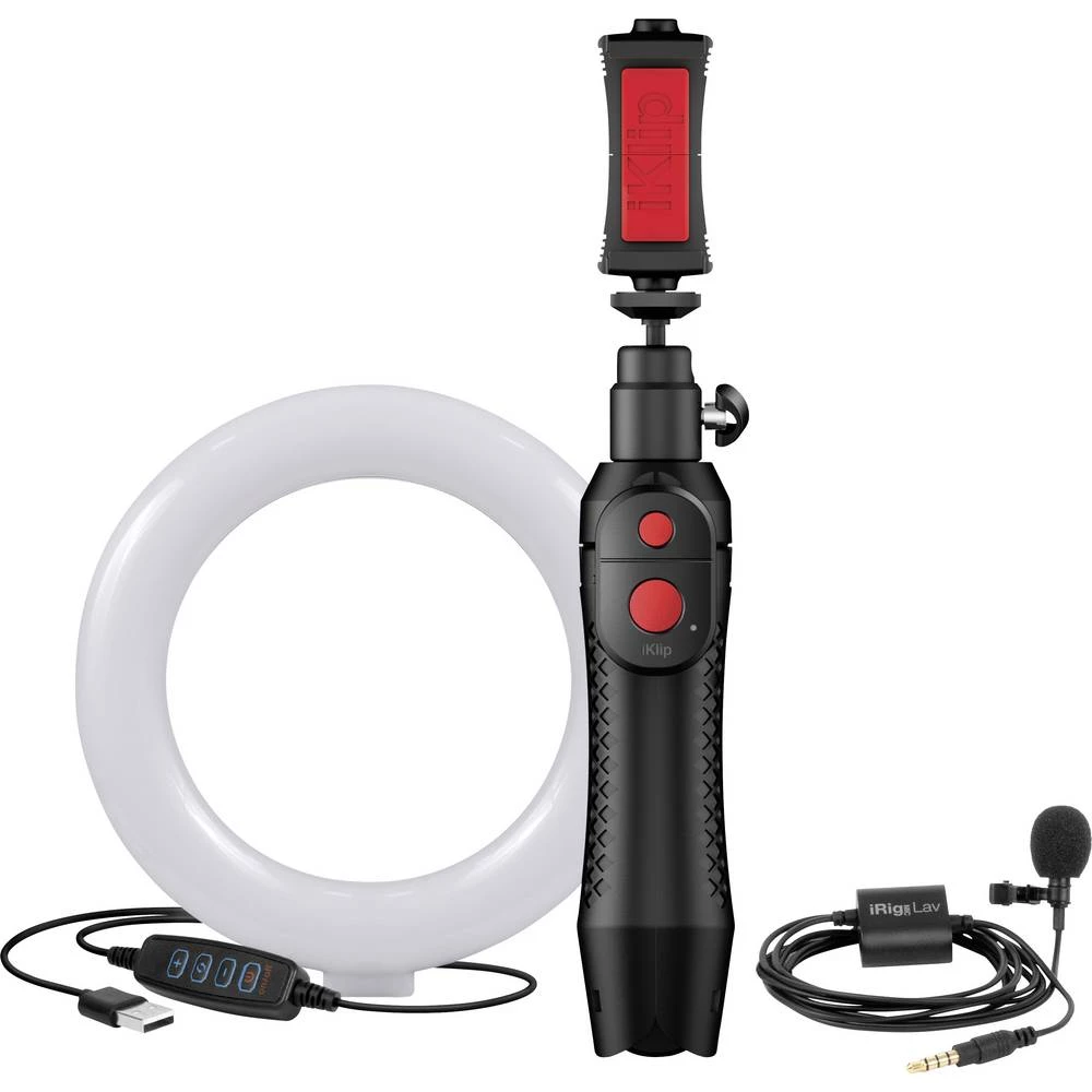 IK Multimedia iRig Video Creator Bundle na utikač mobilni mikrofon Način prijenosa:žičani uklj. držač, uklj. torba slika