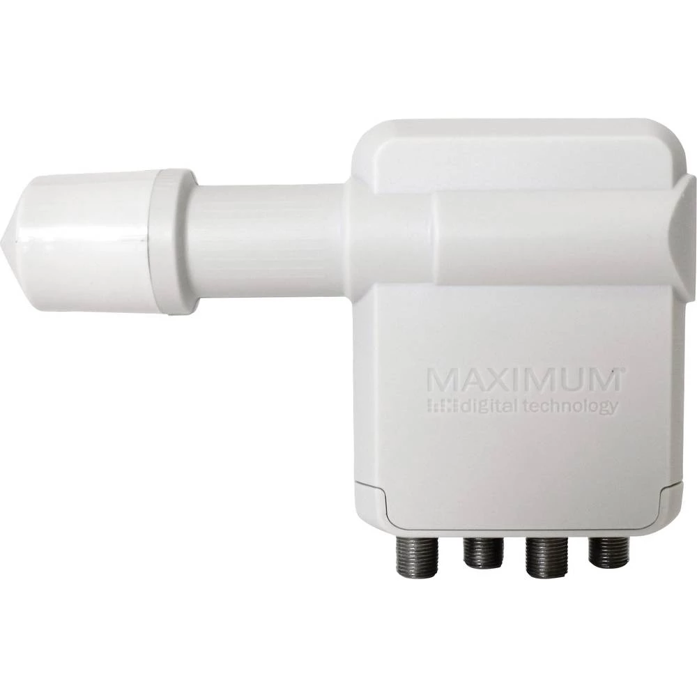 Maximum XO-Line R40 Quattro LNB Broj sudionika: 4 Promjer priključka za prijam: 23 mm, 40 mm Zaštita od vrijemena, S prekidačem slika