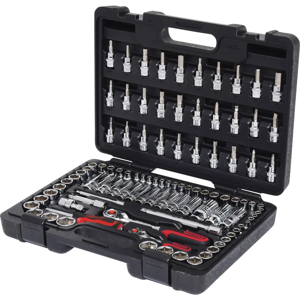 Set nasadnih ključeva 1/4&quot,+3/8&quot, CHROMEplus, 99 kom KS Tools 918.0699 komplet nasadnih ključeva 918.0699 slika