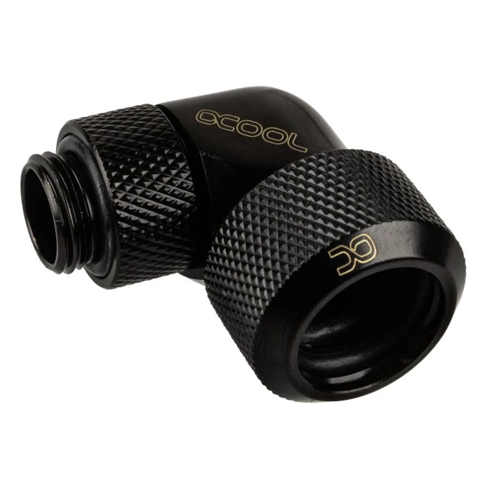 Alphacool Eiszapfen Anschluss 90 Grad G1/4 Zoll AG auf 16mm AD Hardtube kutni priključak za vodeno hlađenje slika
