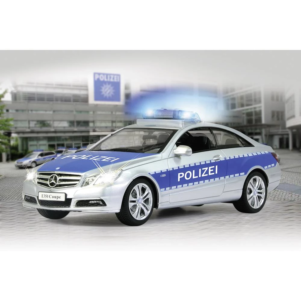 Jamara 410023 Mercedes E350 Coupe Polizei 1:16 RC model automobila za početnike Električni Vozilo hitne službe slika
