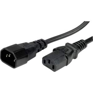 Value 19.99.1530 struja priključni kabel crna 3.00 m slika
