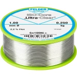 Felder Löttechnik ISO-Core "Ultra-Clear" Sn100Ni+ Lemna žica, bezolovna Svitak Sn99.25Cu0.7Ni0.05 0.250 kg 1 mm