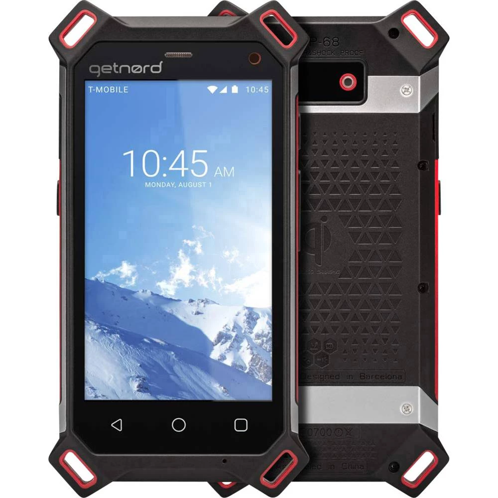 getnord Lynx Vanjski pametni telefon Dual-SIM 16 GB 11.9 cm(4.7 )8 MPix Android™ 8.1 Oreo Crna/crvena slika