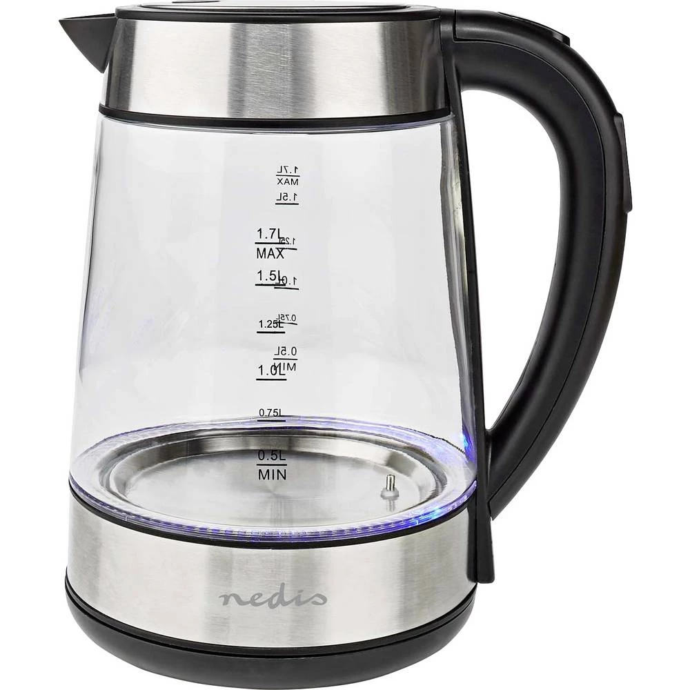 Nedis KAWK320EGS kuhalo za vodu srebrna, prozirna Kapacitet: 1.7 l slika