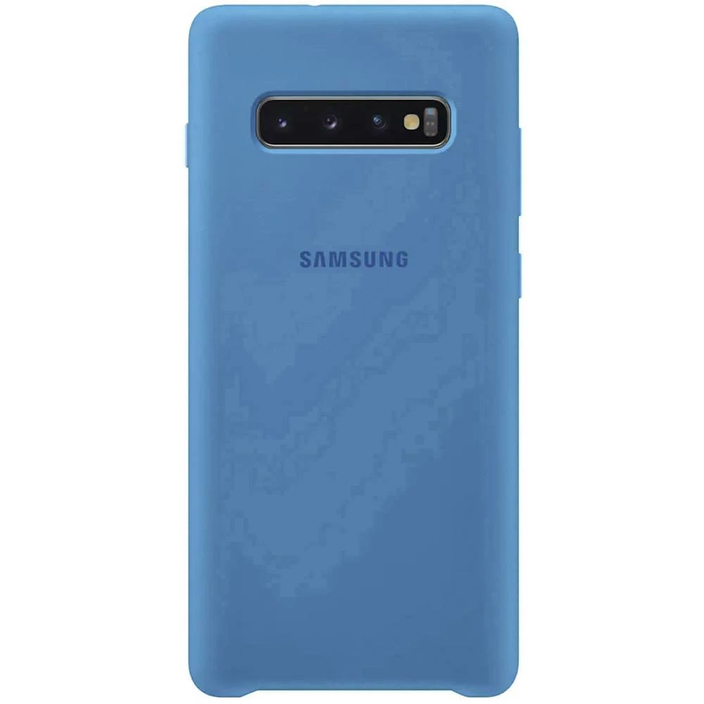 Samsung Silicone Stražnji poklopac za mobilni telefon Pogodno za: Galaxy S10+ Plava boja slika