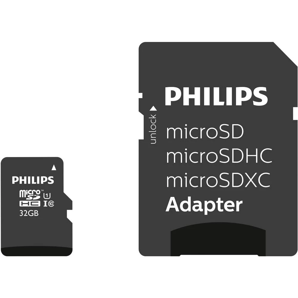 microSDHC kartica 32 GB Philips Class 10 Uklj. SD-adapter slika