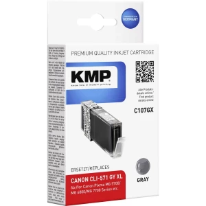 KMP Tinta zamijena Canon CLI-571GY XL Kompatibilan Siv C107GX 1569,0041 slika