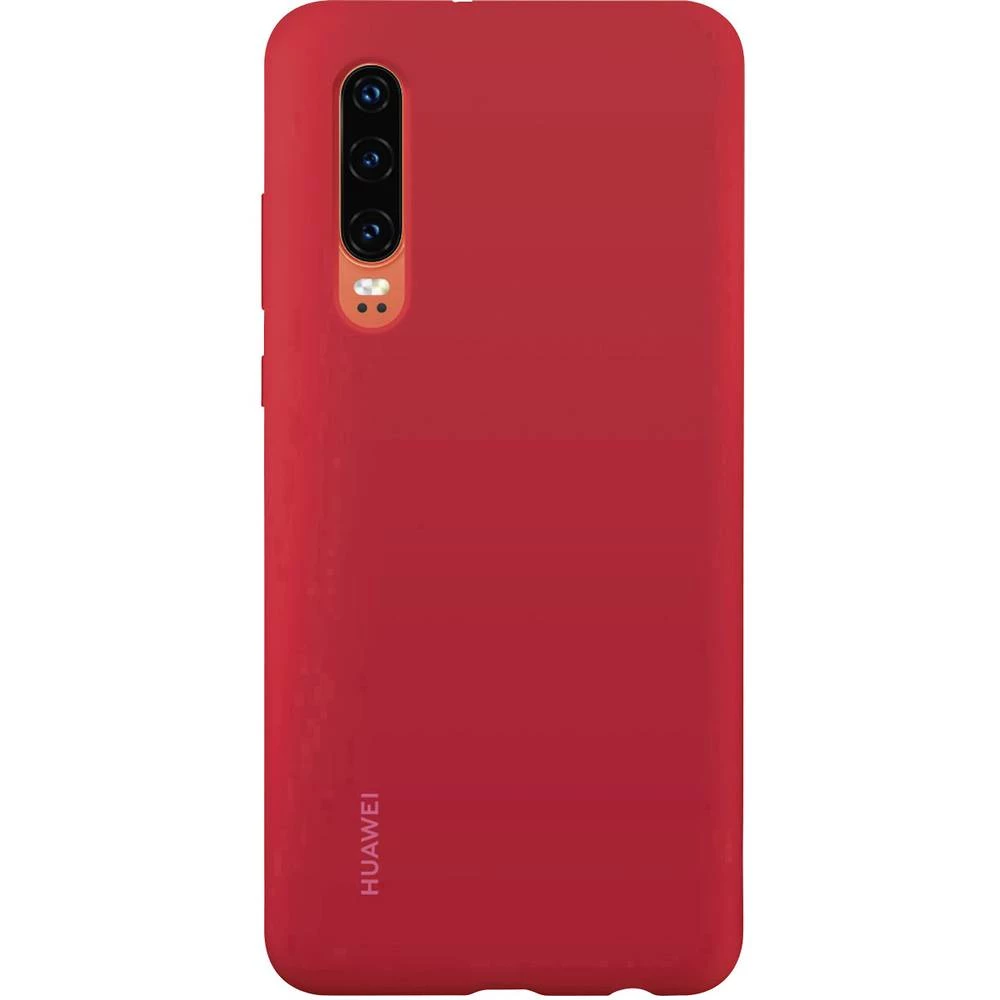 HUAWEI Silicone Car Case Stražnji poklopac za mobilni telefon Pogodno za: Huawei P30 Crvena slika