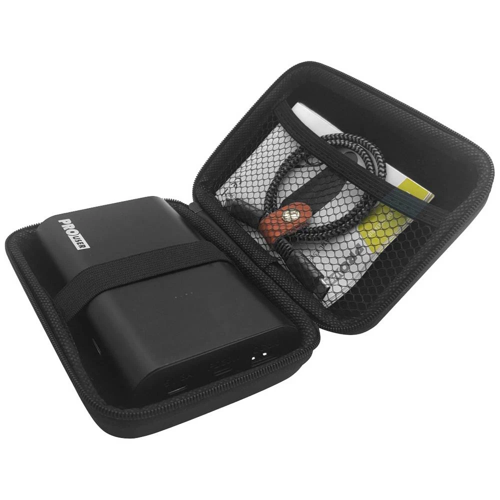 ProUser  powerbank (rezervna baterija) 15000 mAh Power Delivery 2.0, Quick Charge 3.0 litijev  crna istovremeno punjenje i pražnjenje, prikaz statusa slika