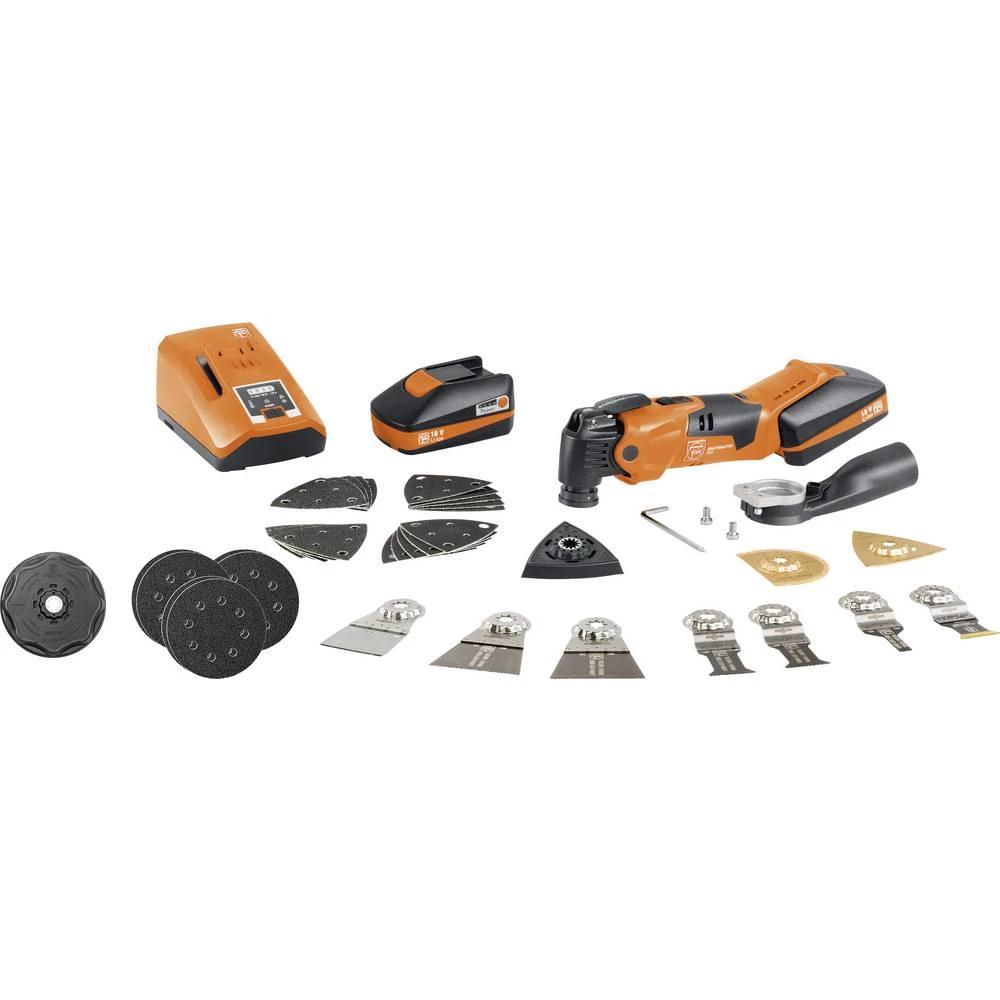 Fein Multimaster AMM 500 Plus TOP CE 71293365000 baterijska višenamjenski alat   42-dijelni  18 V 3 Ah slika