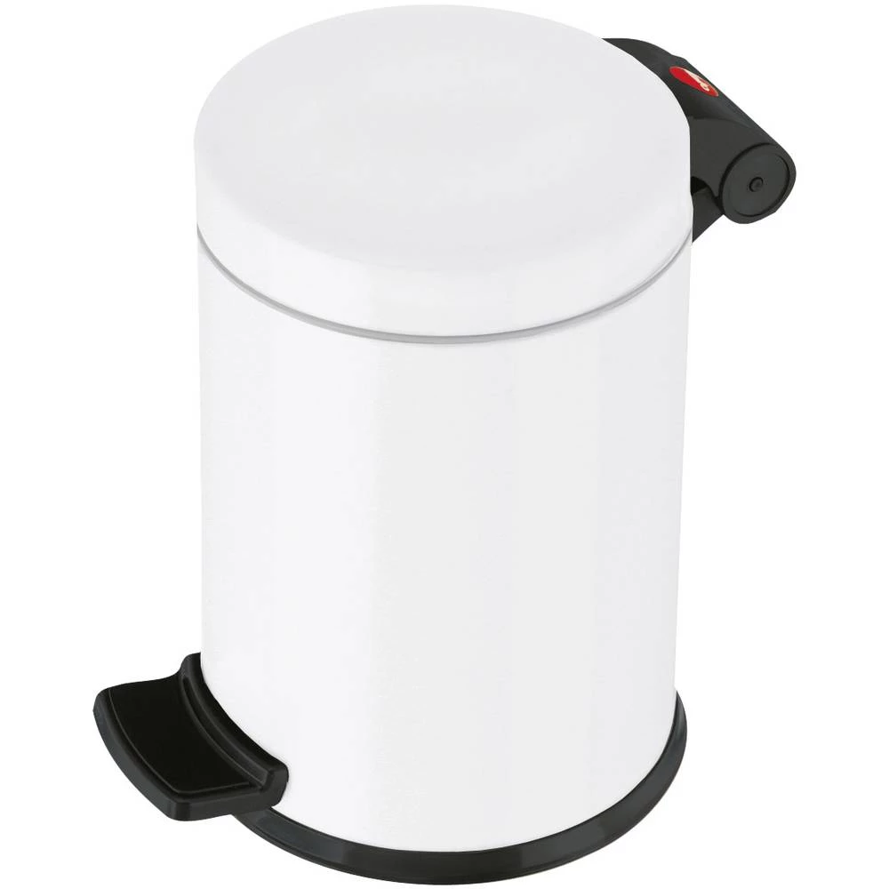 Kozmetička posuda 4 l Hailo Solid S (Š x V) 180 mm x 270 mm Bijela Mehanizam stopalo-pedal 1 ST slika