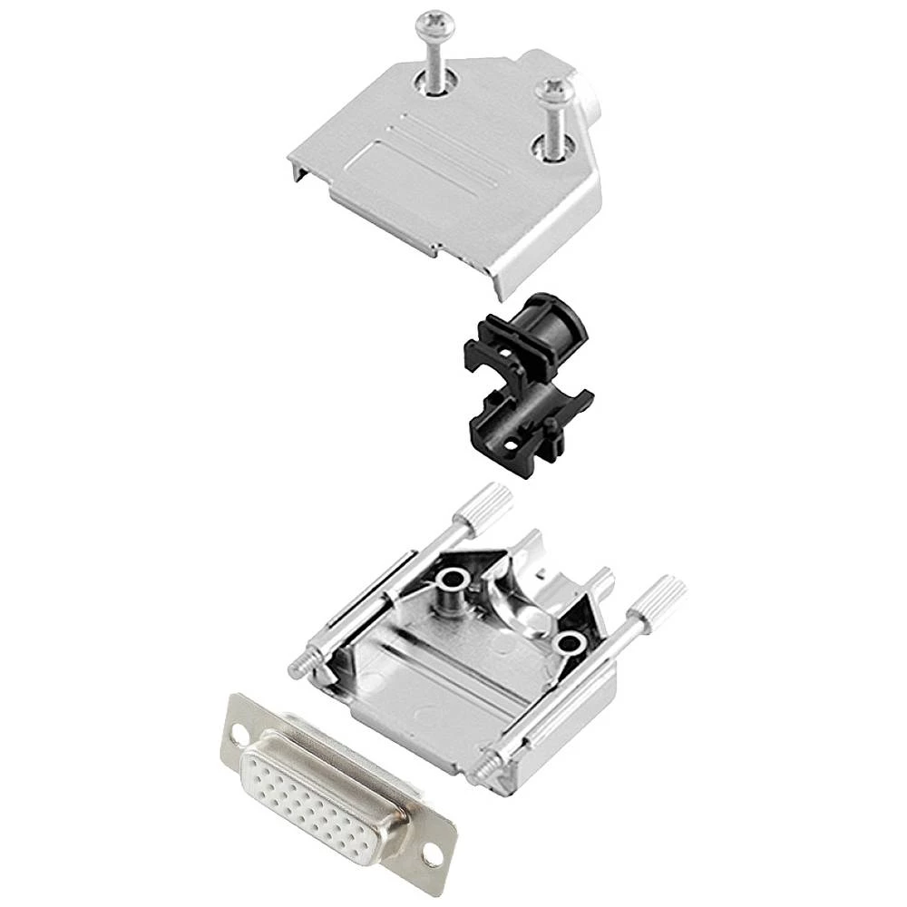 Višestruki ženski konektor D-SUB komplet 180 ° Broj polova: 26 Lemni kup encitech DTPK15-M-HDS26-W-K 1 ST slika