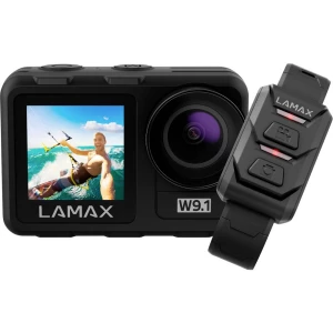 Lamax W9.1 akcijska kamera 4K, uklj. stativ, vodootporan, ubrzano snimanje, usporeni tijek, otporan na udarce, WLAN, dvostruki zaslon slika