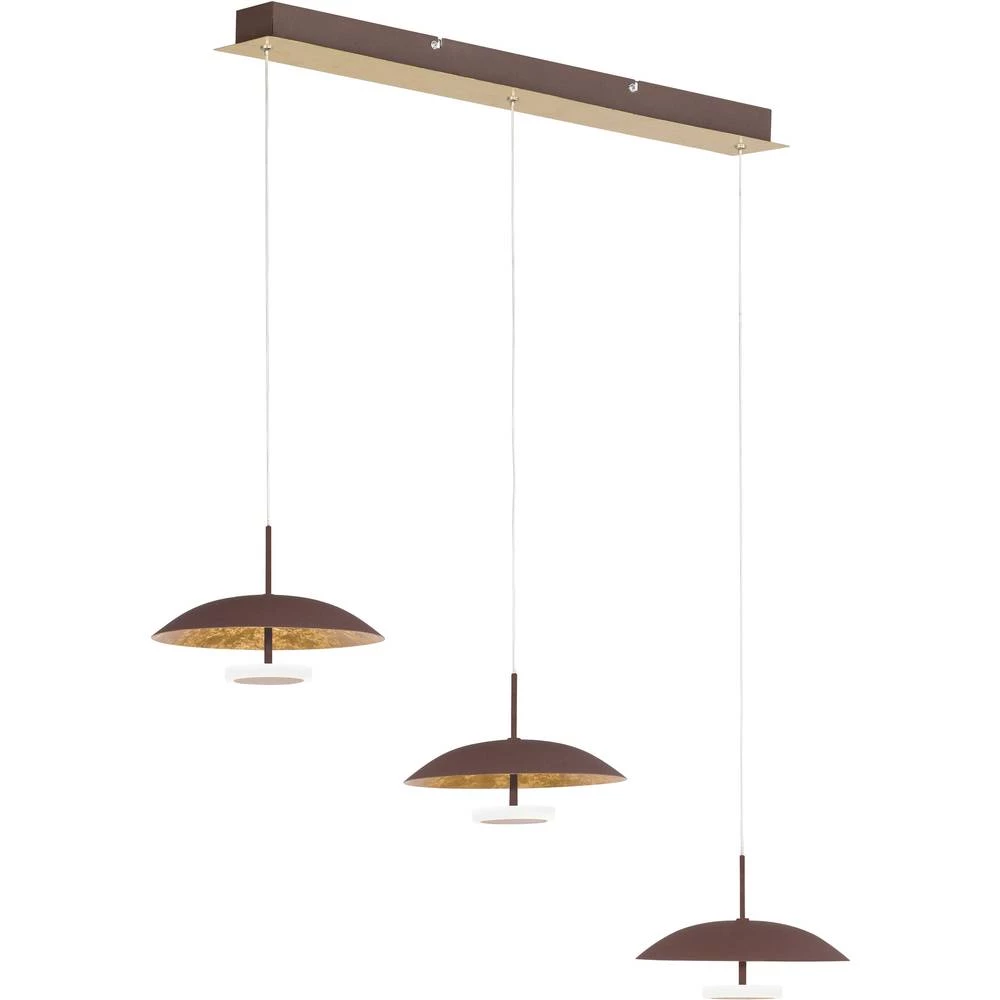 LED viseća svjetiljka 13.5 W Toplo-bijela WOFI Pierre 6289.03.15.6000 Zlatna slika