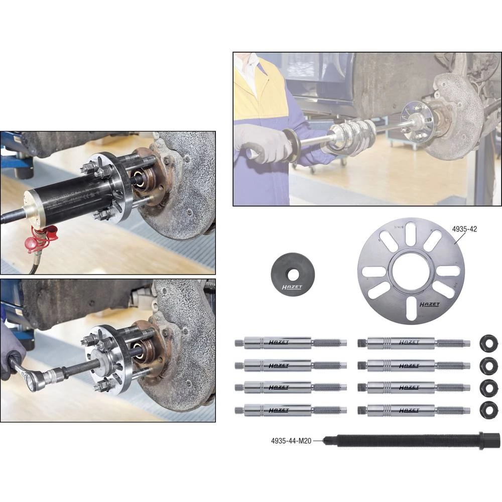 Garnitura nosača čavlića / kardanskog vratila, Hazet 4935-2/15 slika