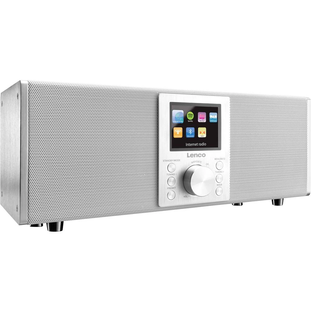 Internet Stolni radio Lenco Concerto DIR-2000 Internetski radio , Bluetooth, DAB+, UKW, USB, DLNA, AUX Spotify Bijela slika