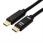 Value USB kabel za punjenje USB 2.0 USB-C® utikač 3.00 m crna 11998310