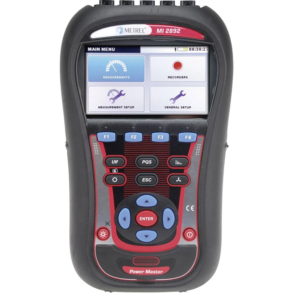 Uređaj za analizu mreže Kalibriran po DAkkS 3-fazno S funkcijom zapisivača, Uklj. strujna kliješta Metrel MI 2892 slika