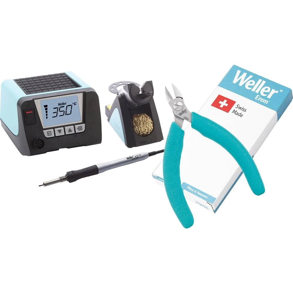 Komplet stanice za lemljenje digitalni 95 W Weller Professional WT 1010 PROMO 100 Do 450 °C Uklj. kućište, Uklj. vrh za lemljenj slika