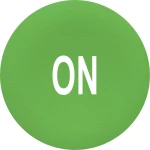 Schneider Electric ZBAF341 poklopac tipke   on zelena 10 St.