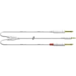 Audio Adapter cable [1x 3,5 mm banana utikač - 2x 6,3 mm banana utikač] 1.50 m Bijela Cordial
