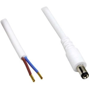 TRU COMPONENTS Niskonaponski priključni kabel Niskonaponski adapter-Slobodan kraj kabela 5.50 mm 2.50 mm 0.30 m 1 ST slika