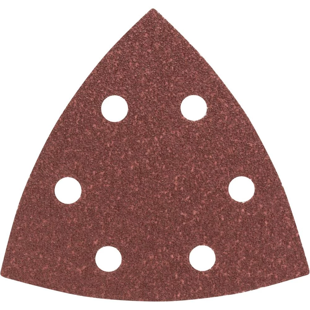 Bosch Accessories 2608605601 Trokutni brusni papir S čičkom, Perforiran Granulacija 80 Širina preko kuta 93 mm 5 ST slika