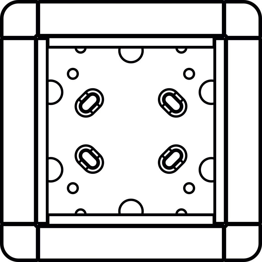 Ritto by Schneider 1883199 Video-portafon Ritto 1883199 Portier Frame AP 1-bande izmjenjiva slika