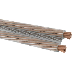 Oehlbach žica za zvučnike SP-100 kabel za zvučnike 2 x 10 mm² Oehlbach D1C317 zvučnički kabel  2 x 10 mm² prozirna 10 m slika