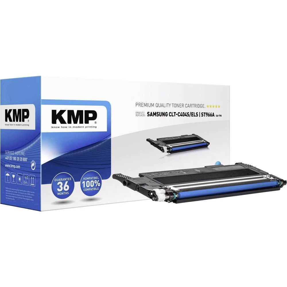KMP Toner Zamijena Samsung CLT-C404S, C404, ST966A Kompatibilan Cijan 1000 Stranica SA-T90 slika