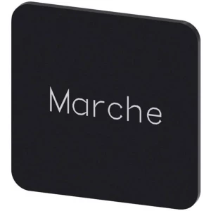 Siemens 3SU1900-0AF16-0GA0 ploča za natpise kvadratan (Š x V) 22 mm x 22 mm Marche crna, bijela 10 St. slika