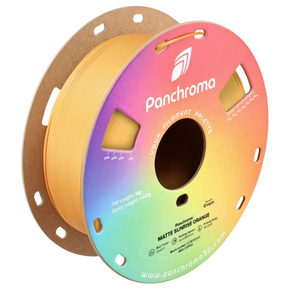 Polymaker CA04040 Panchroma™ Matte 3D pisač filament PLA mat, manji sadržaj plastike 1.75 mm 1000 g Sunrise Orange, nara slika