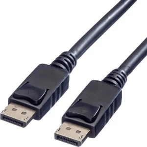 Value DisplayPort priključni kabel 5.00 m 11.99.5764 sa zaštitom crna [1x muški konektor displayport - 1x muški konektor slika