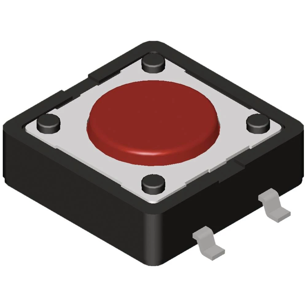 Diptronics DTSM-66R-V-T/R prekidač tipka 12 V/DC 50 mA 1 x off/on s povratom (D x Š x V) 9 x 6.20 x 13 mm kom. slika