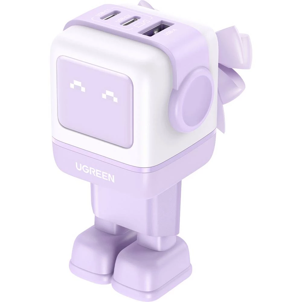 UGREEN Uno RG adapter za punjenje 65 W ženski konektor USB-C®, ženski konektor USB-C®, USB-A utičnica ružičasta unutrašn slika